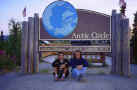 With Dad at the Arctic Circle.JPG (98753 bytes)